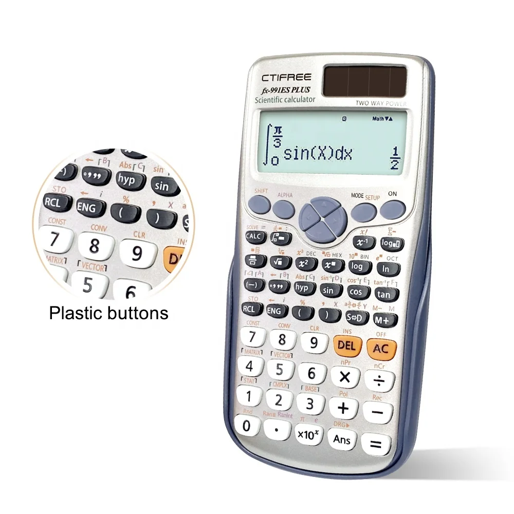 Factory Price Wholesale School Office Supplies Fx991es Plus Printing logo  Calculate Fractions Scientific Calculator