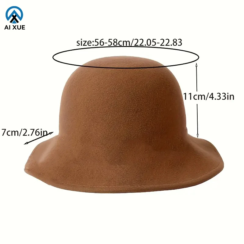 Wholesale Logo Spring Unisex Wide Brim Wave Bucket Felt Hat Designer Fedora Hats for Men and Women