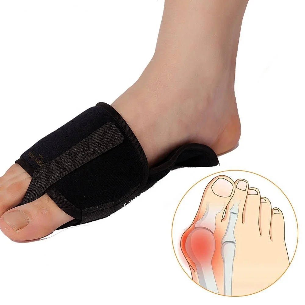 Ортопедический корректор большого пальца ноги бурсита и облегчение эластичный регулируемый бандаж