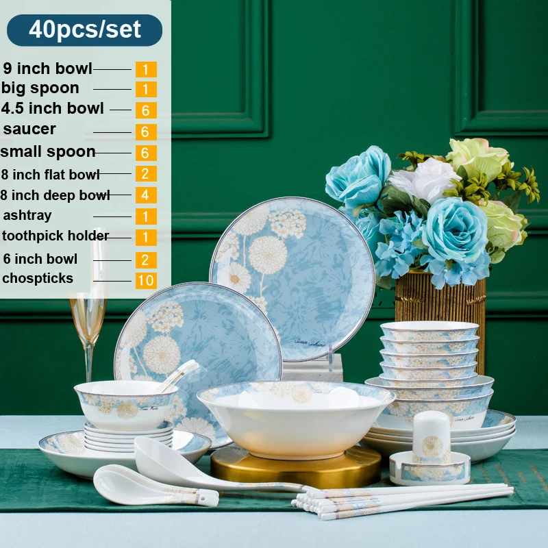 Shop Our 56pcs and 60pcs Bone China Dinner Sets for Gifts