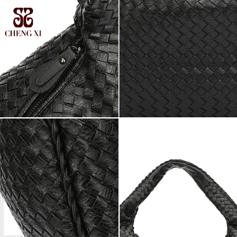 2025 Factory Direct Sales Lady Handbag Fashion Handmade Woven Bag Retro Fashion Versatile Single Shoulder Underarm Lady Handbag