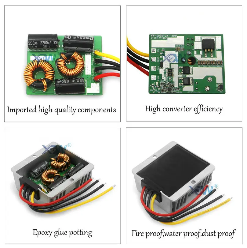DC DC Step Down Power Supply Module Manufacturer Buck Converter 24v to 12v Reducer 8A 10A 12A 15A 20A 25A 30A Voltage Regulator