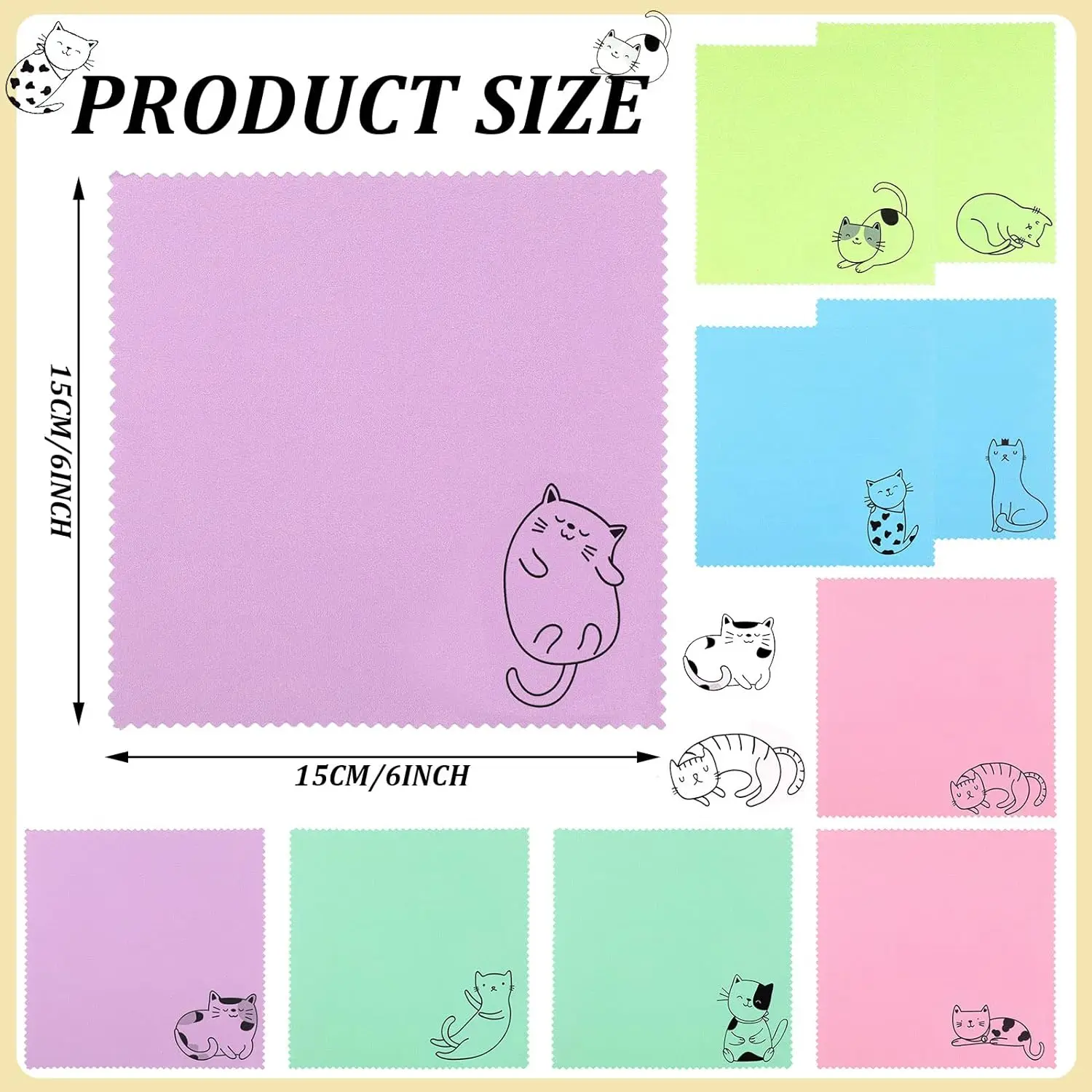 Custom Logo Printed Microfiber Glasses Cleaning Cloth Sunglasses Eyeglasses Care Product details