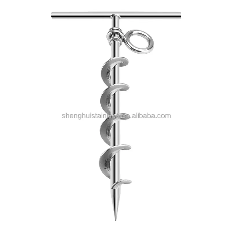 Parafuso de Fixação no Solo Ever-power, Âncora de Areia Espiral, Estaca Parafuso Grande para Fixação no Solo