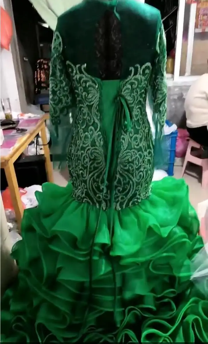 Shop Our 2024 African Green Ruffles Mermaid Wedding Dresses Shop Our 2024 African Green Ruffles Mermaid Wedding Dresses