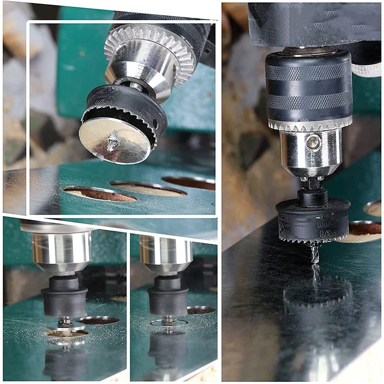 Тонкая металлическая кольцевая пила с шестигранным хвостовиком для ударного