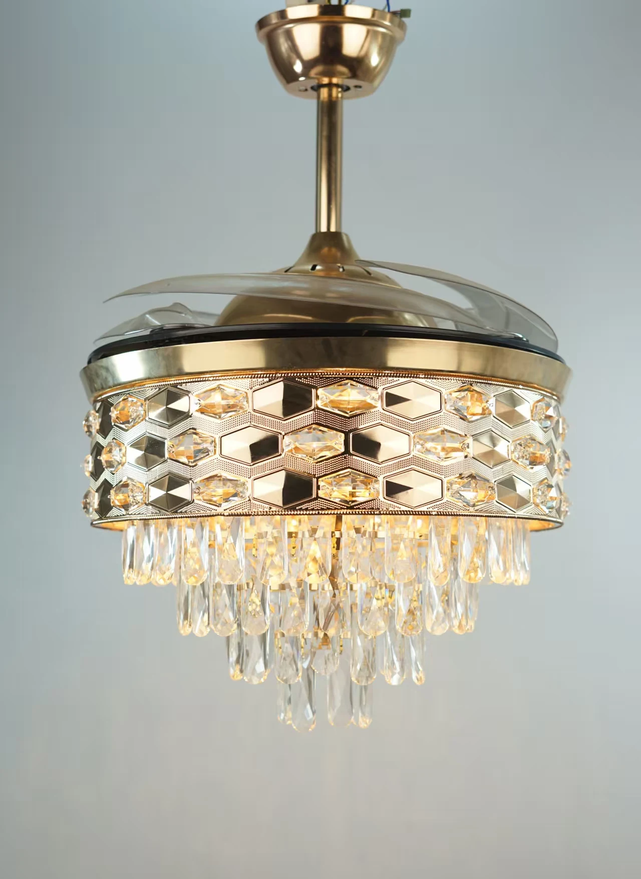 product factory price 42 inch matte black modern ceiling fan light for restaurants-4