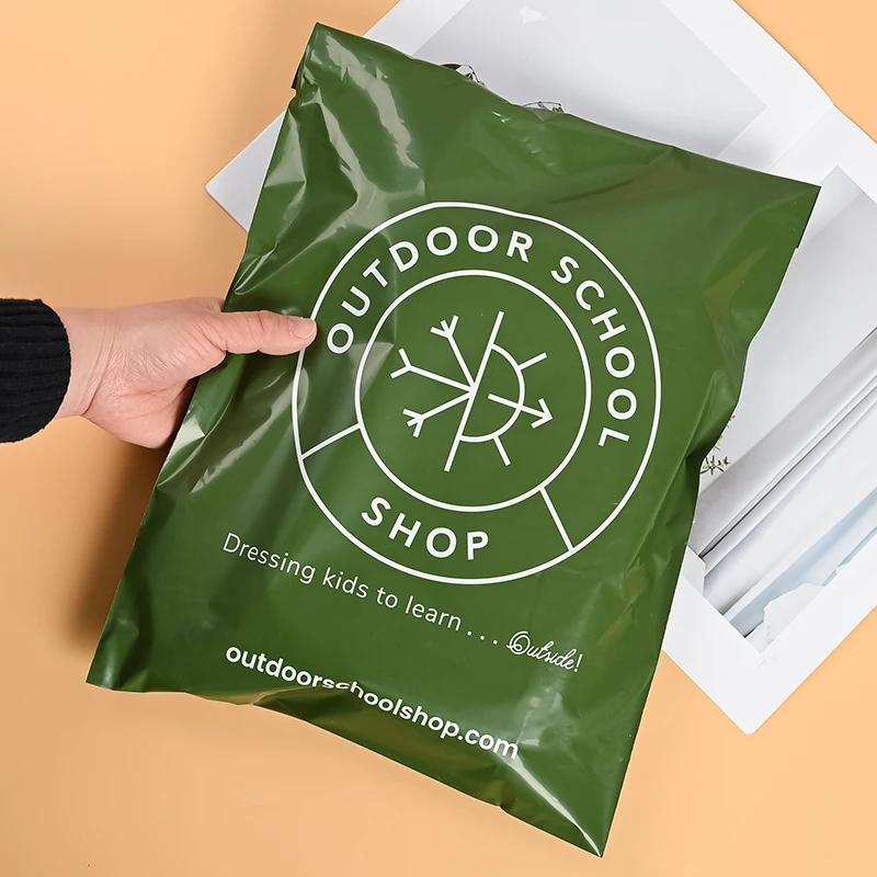 Custom Logo Biodegradable Compostable Postage Satchels Plastic Envelopes Shipping Courier Poly Mailer Mailing Bags For Clothing supplier