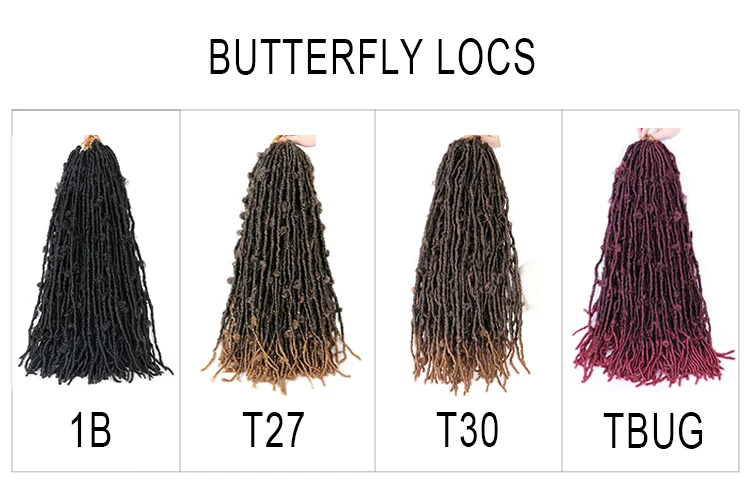 1-5 Packs Nu Faux Locs Crochet Hair 36Inch Pre-Looped Faxu Locs