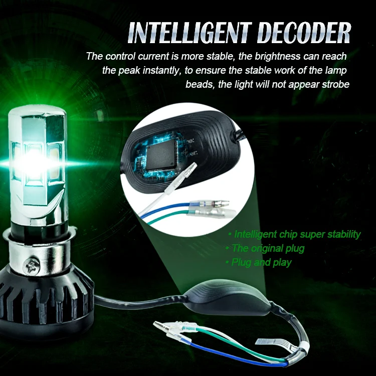 Супер яркость 6 боковой светящийся 360 градусов всенаправленный светящийся мотоциклетный светодиодный фонарь h4 ba20d S2 h6 p15d