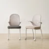 (FRAME) WHITE (BACKREST) L/GREY (CUSHION) CHARCOAL, BEIGE