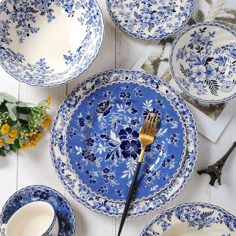 Shop Our Hot Selling Devon Cottage Blue and White Porcelain Dining