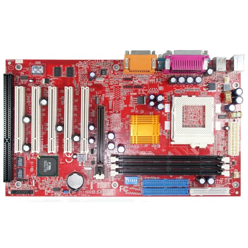 VIA 694 Chipset Motherboard Support Socket 370 Cpu Pentium and Celeron Have 1 ISA Slot and 5 PCI Slot