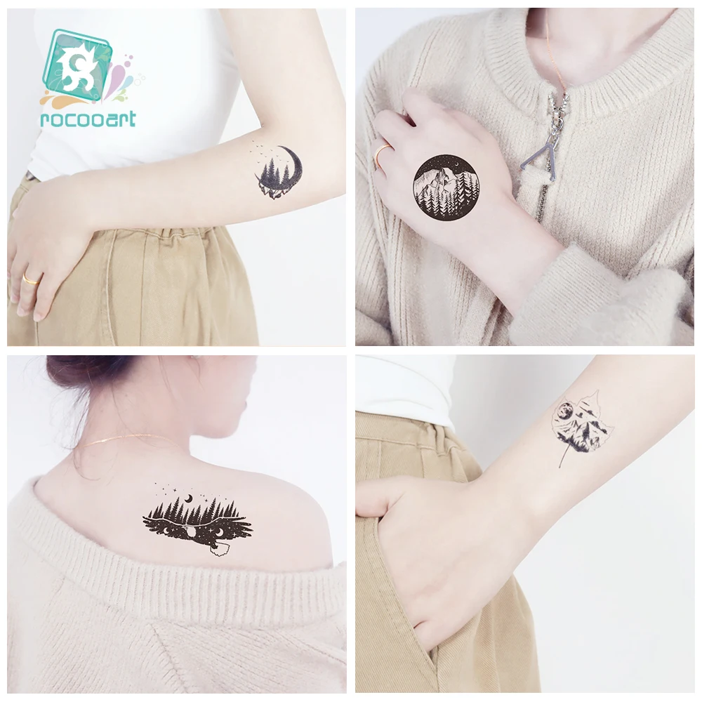 105x60mm毫米流行Rocooart女女孩临时化妆纹身山河皇冠纹身设计黑色小临时纹身| Alibaba.com, image size:1000x1000