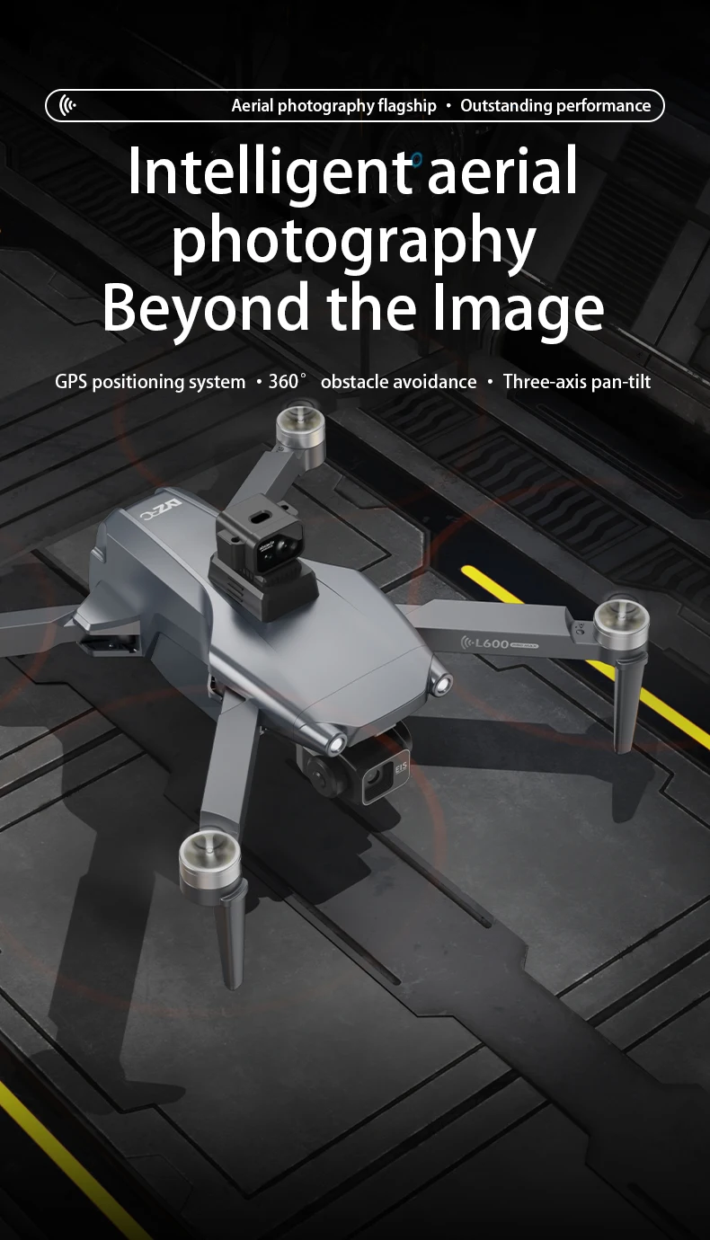 LYZRC L600-1 Pro Max Brushless Drones 3km Professional Long Distance With Obstacle Avoidance Quadcopter 4K HD Camera