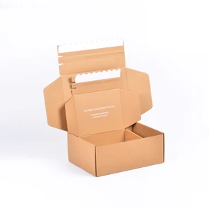 Promotional Strong Load-bearing Corrugated Folder Environmentally Friendly Recycled Materials Custom Size Color Logistics