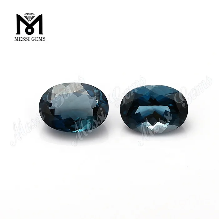 oval shape 8x10mm natural london blue topaz price per carat