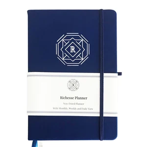 Best Daily Date Calendar and Agenda Notebook Gratitude Journal with Free Sample Sewing Binding