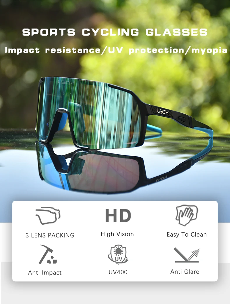 CliC Eyewear Sun Extreme – Neon Blue – Sports Glasses With Magnet - View #8