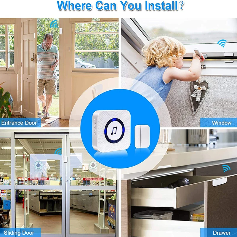 Daytech Wireless Door Alarm System