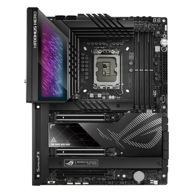 ASUS ROG MAXIMUS Z790 HERO Motherboard with Intel Socket LGA1700 support Intel 13th and 12th Core CPU ASUS Z790 Motherboard