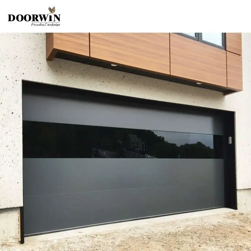 Doorwin Modern Style Customization Flood Barrier Glass Garage Door Pane ...