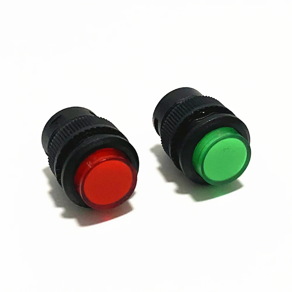 16mm Reset Push Button Switch 2pin Round Switch 3a 250vac R16-503 - Buy ...