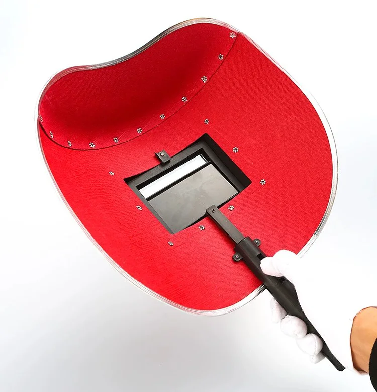 Прямая Продажа с фабрики Красный сварочный шлем ручной