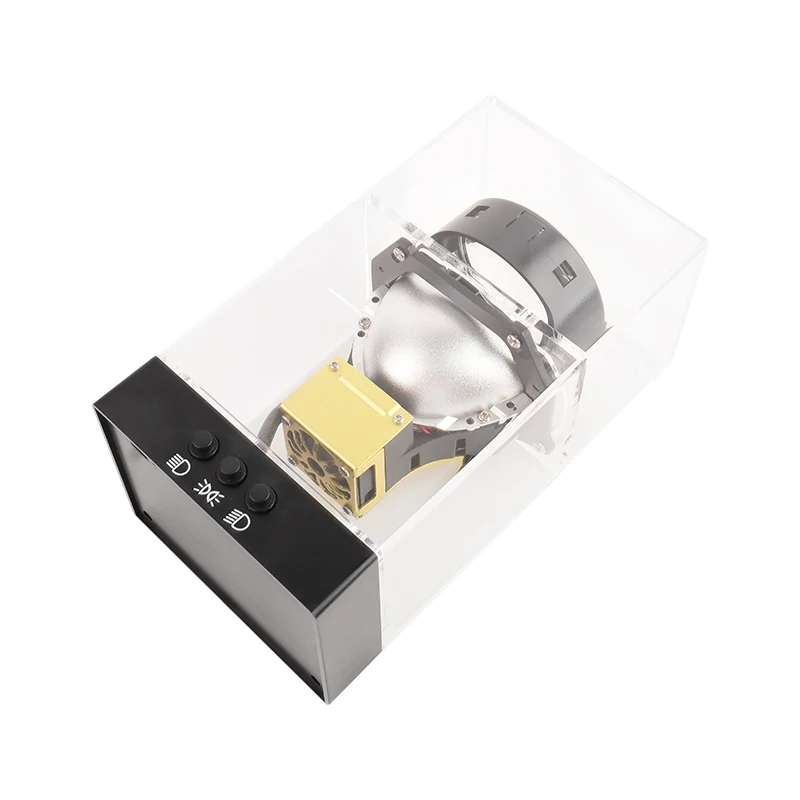 High Quality Display Box Biled Lens Hi Lo Beam Switch Show Battery Box Test Rechargeable Box LED Projector Lens