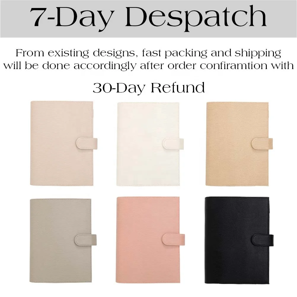 TK EtsyベストセラーA5リザードレザーバインダー財布フライリーフ