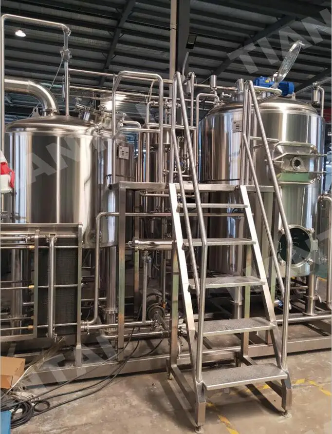 7bbl/800l Two Vessel Malt Drink Beer Fermenting Equipment For Sale