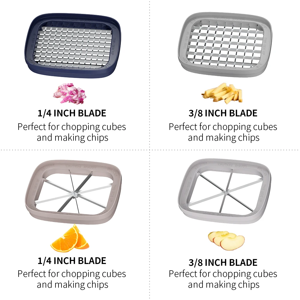 4-Blade Stainless Steel Vegetable Slicer & Chopper