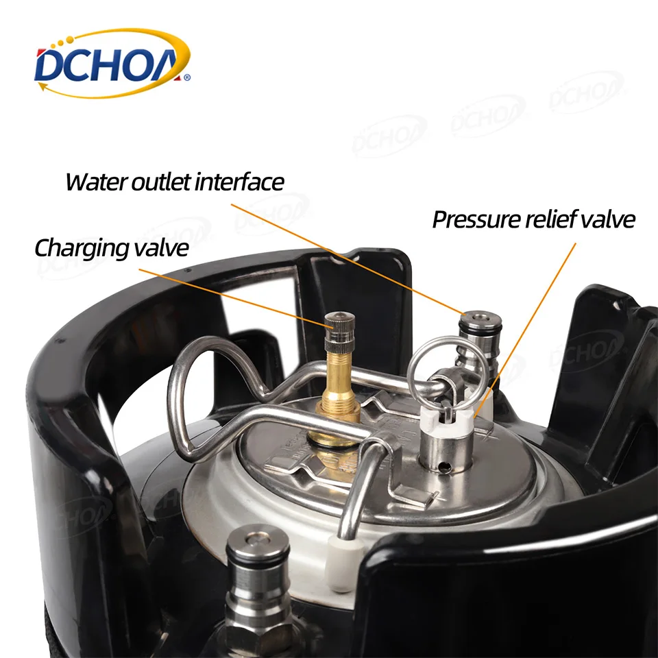 DCHOA Stainless Steel Window Tint Tank Keg Sprayer with 6m Hose for Vinyl Wrap Tools Car Cleaning