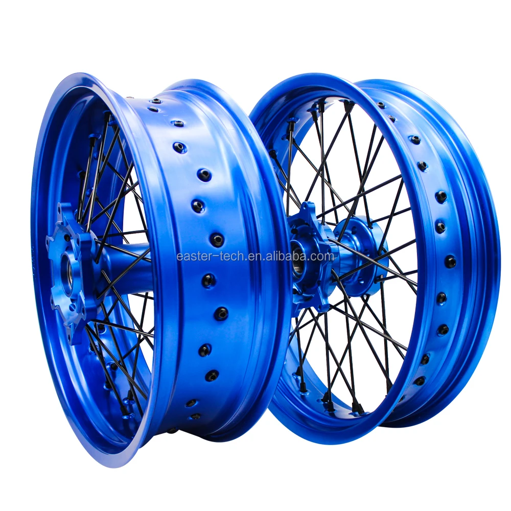 17 Inch 36 Spoke Exc Sxf Sx Xc 125 250 350 450 Blue Rim Hub Racing