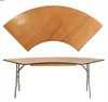 Fan-shaped table