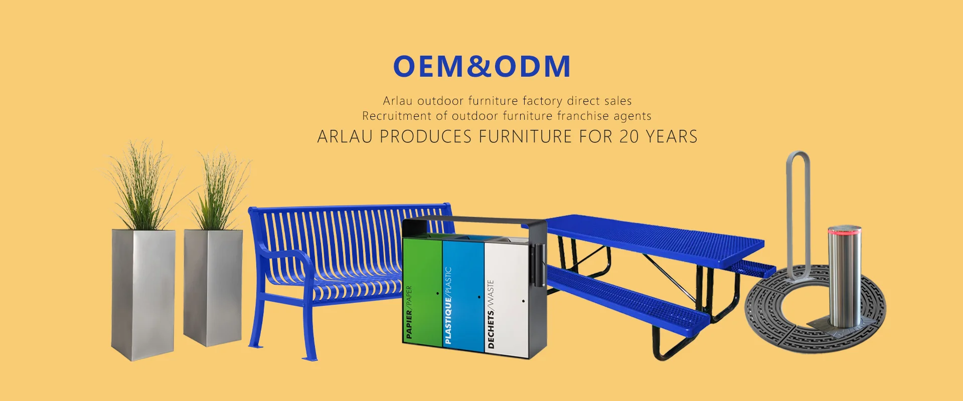 Outdoor Furniture Expanded Metal 6ft 8ft Long Commercial Picnic Dining