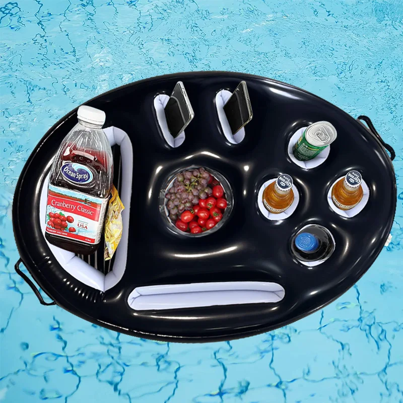 Factory Supply Custom Inflatable Drink Rack Swimming Pool Float Hot Tub