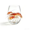 Bicchiere in vetro trasparente Lobster