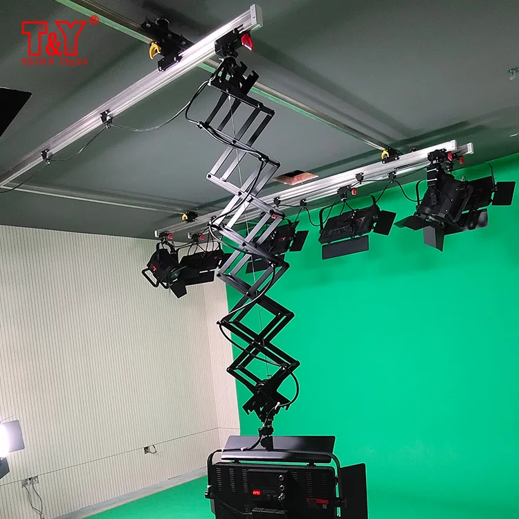 Sistema di Binari a Soffitto per Studio Fotografico, Sistema di Binari per Fotografia con Pantografo