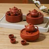 Zhu barro mini-xi shi tetera barco rojo