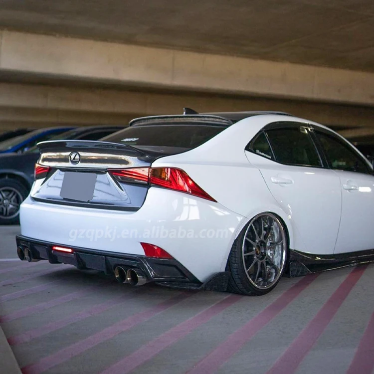 Carbon Fiber With Light Rear Spoiler Diffuser After The Angle For 2013
