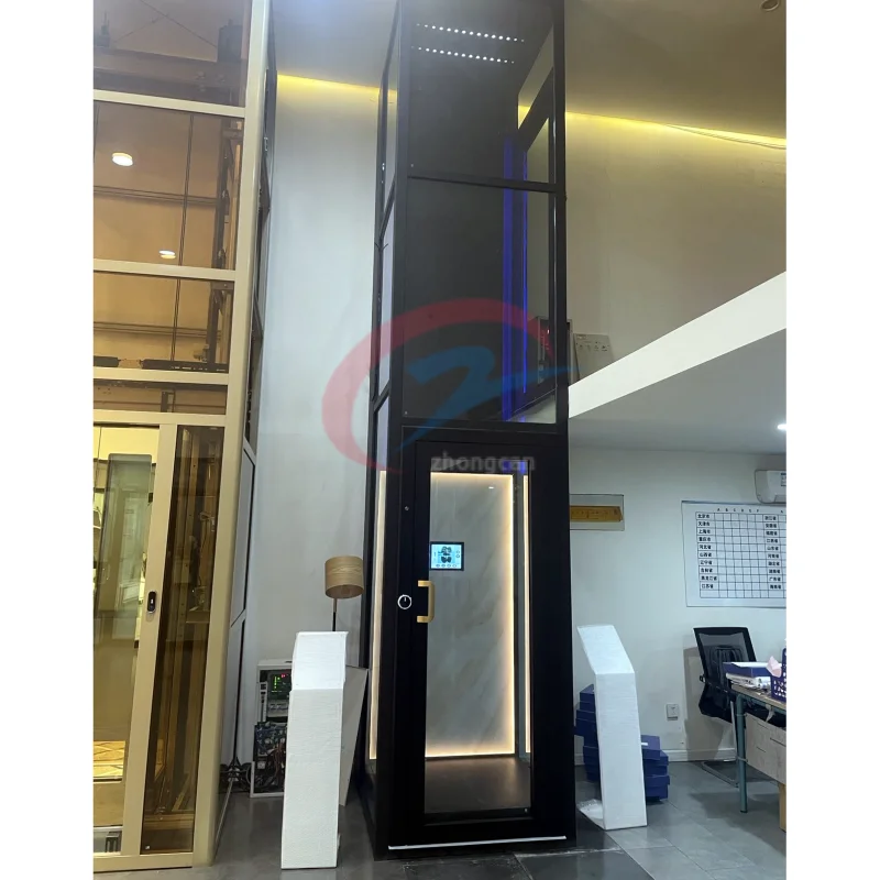 Auto-door Star Ceiling Home Elevator Hydraulic Passenger Lift for Villa Apartment Hotel Outdoor Use 2-4 People Modern Design