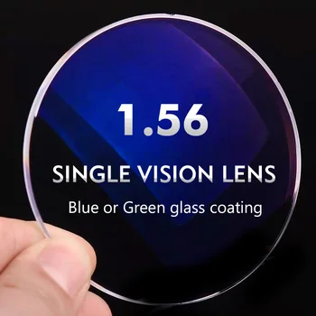 Eyeglasses optical high quality lenses 1.56 Blue Block SHMC  Blue or Green glass coating