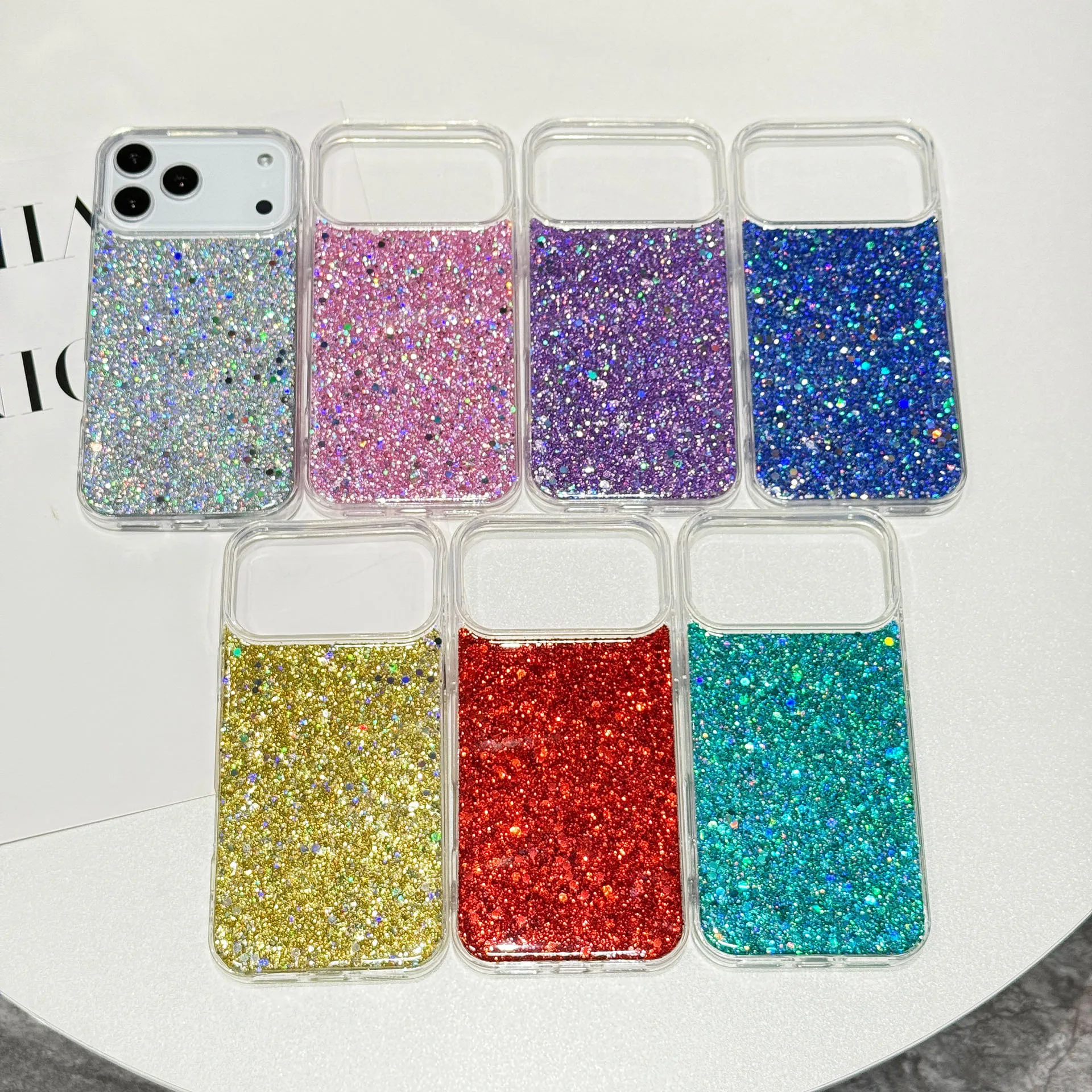 Wholesale Girl Sparkly Bling Phone Case New Design Shining Glitter Case for  iPhone 16 15 14 13 Pro 17 Cute Glitter Sequin Case