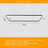 Rectangle arrondi 180*60cm 96w