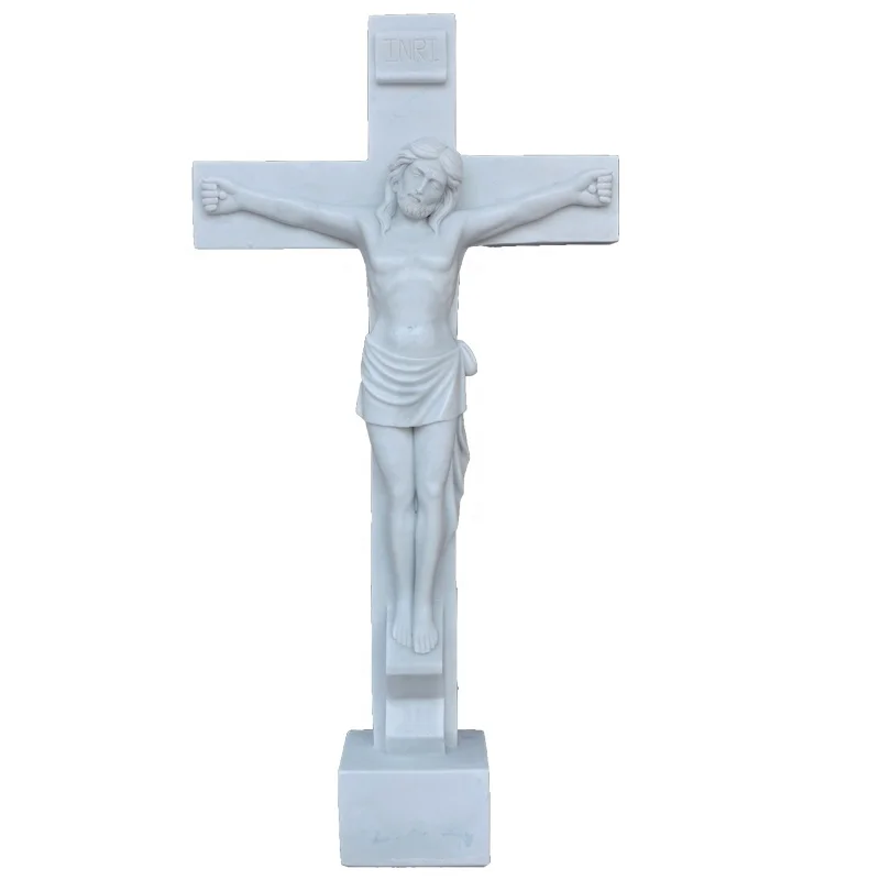Custom Religious Church Hand Carved Marble Niche With Statue