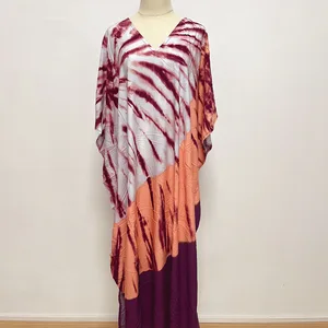 2026 Women Swimsuit Cover up Sleeve Kaftan Beach Tunic Dress Robe De Plage Print Cotton Pareo High Collar Beachwear