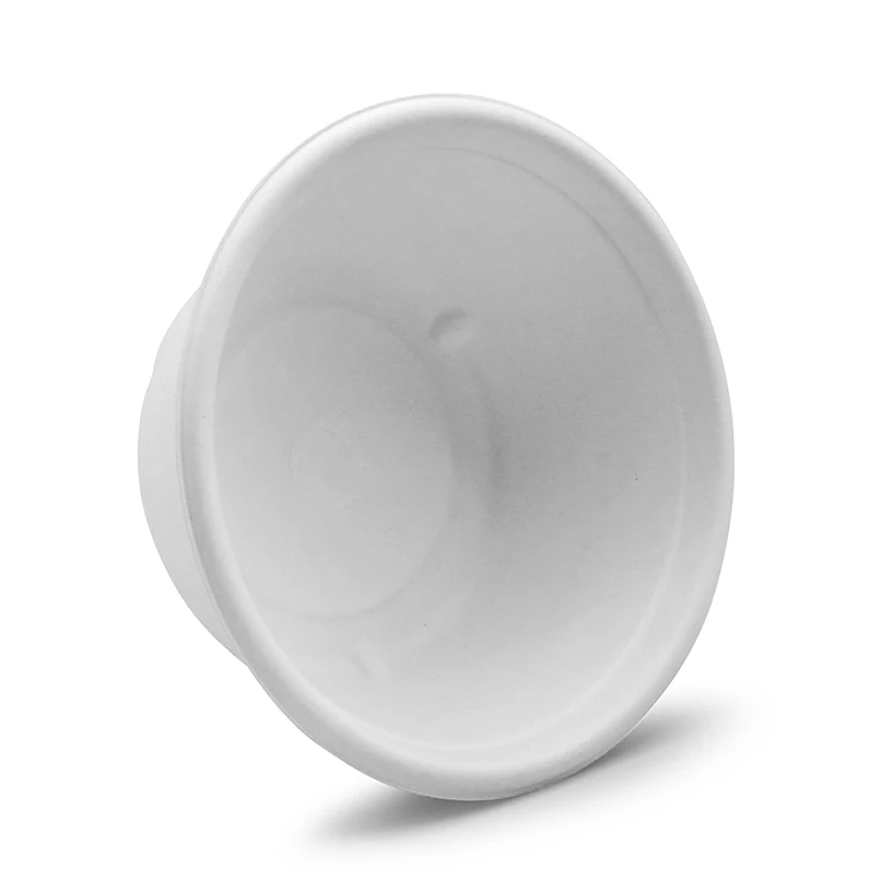 Kunden spezifische umwelt freundliche Bambus-Papiers chale Natrliche  Einweg-Catering-Bagasse-Suppen schssel mit Deckel