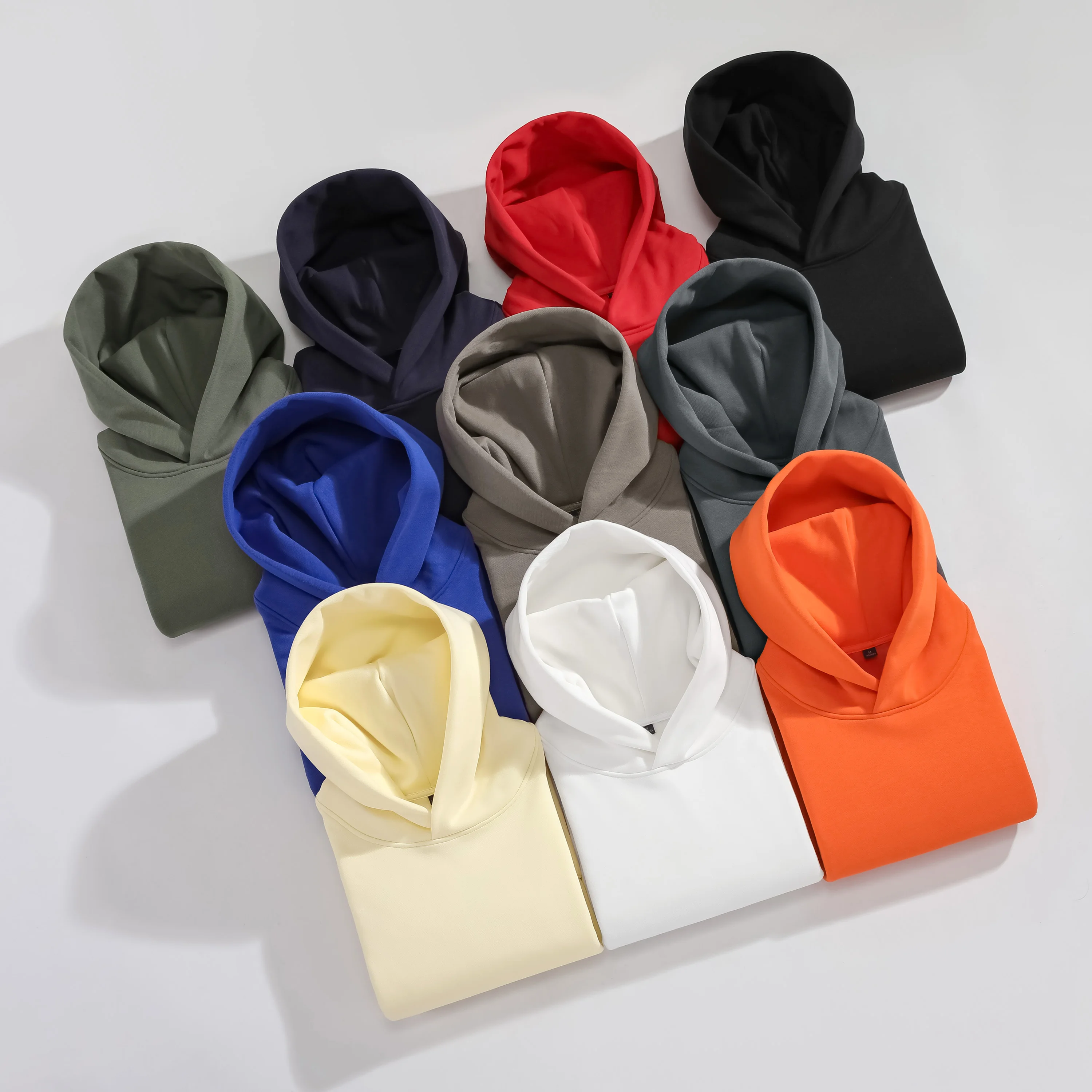 High Quality Blank Hoodie Oversize Pullover Sweatshirt with French Terry Fleece