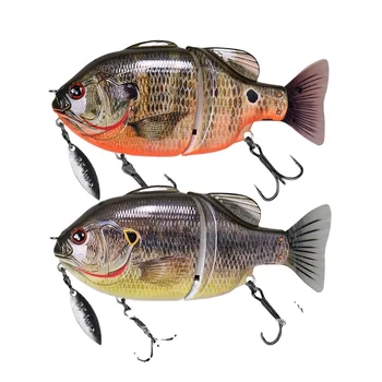 Plastic Artificial Hard Bait Lure Multi-segment Simulation Bait Freshwater Bass Floating 140mm/120mm – Hard Lure – view 4